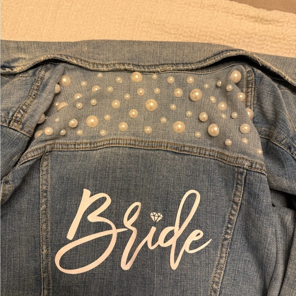 Bride, Pilcro and the Letterpress Light Blue Denim Jacket